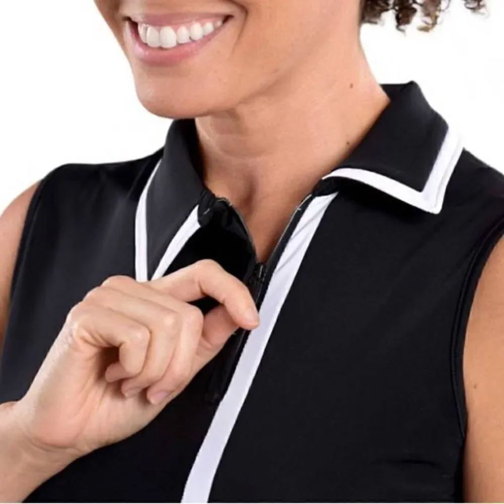SwingDish Women's Kelly Sleeveless Golf Polo XXL - Picture 3 of 8